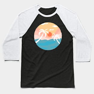 Coconut Tree on Beach Baseball T-Shirt